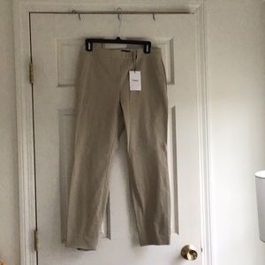 Theory tan pants   Size 4